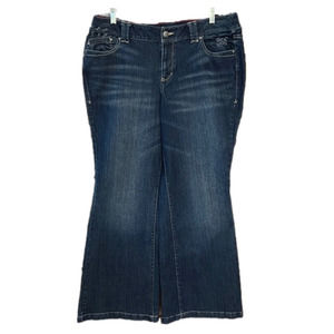 Lane Bryant Flare Jeans Dark Wash Size 16